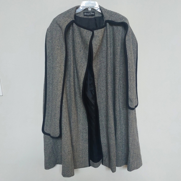 HOLLY DEB Vintage Cape Coat 40s Style Wool Blend. - Picture 1 of 16
